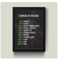 تابلو مدل انگیزشی Chances of succes